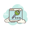 cloud style password window icon