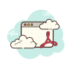cloud style pdf window icon