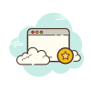 cloud style lieblingsfenster icon