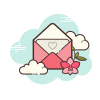 Open Envelope Love icon