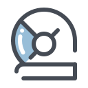pastel color style space suit icon