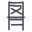 Cadeira dobrável icon