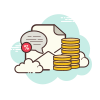 cloud style promotion budget icon