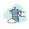 cloud style 모카 포트 icon