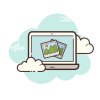 cloud style macbook pictures icon