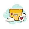 cloud style favorite package icon