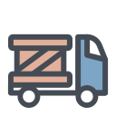pastel color style delivery time icon