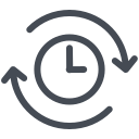 pastel color style time machine icon