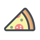 Pizza con basilico