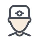 pastel color style doctor skin type 1 icon