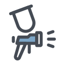 pastel color style paint sprayer icon