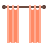 color style open curtains icon