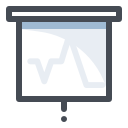 pastel color style financial dynamic presentation icon