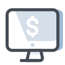 pastel color style profit presentation icon