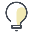 pastel color style light icon