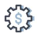 pastel color style business management icon