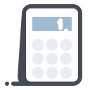 pastel color style calculator icon
