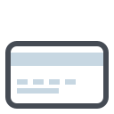 pastel color style visa icon