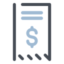 pastel color style cheque icon