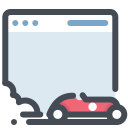 pastel color style fast browsing icon
