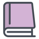 pastel color style read icon