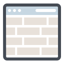 pastel color style block icon