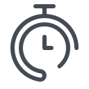 pastel color style sport stopwatch icon