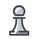 pastel color style pawn icon