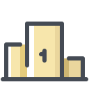 pastel color style leaderboard icon