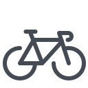 pastel color style bicycle icon