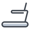 pastel color style treadmill icon