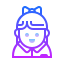 gradient style businesswoman icon