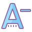 cute color style decrease font icon