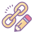 cute color style link edit icon