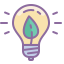 cute color style greentech icon