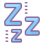 cute color style sleep icon