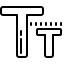 cute outline style lowercase icon