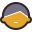 retro style human head icon