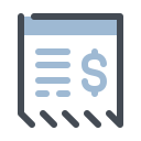 pastel color style bill icon