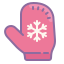 cute color style mitten icon