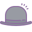 cute color style 중산 모자 icon