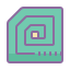 cute color style rfid tag icon