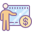 cute color style teacher hiring icon