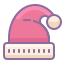 cute color style santa hat icon