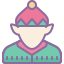 cute color style elf icon