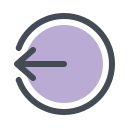 Logout Rounded Left icon