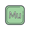 color hand drawn style adobe muse icon