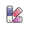 color hand drawn style 색상 팔레트 icon