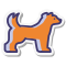 stickers style hundegröße groß icon