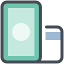 pastel color style 분할 거래 icon